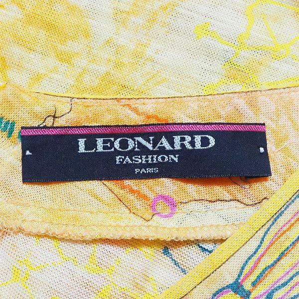 LEONARD（レオナール） #spc ワンピース L オレンジ ノースリーブ