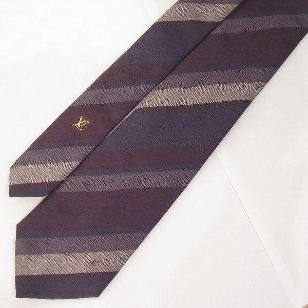 LOUIS VUITTON（ルイ・ヴィトン） #apzt ネクタイ 紺 グレー 茶系