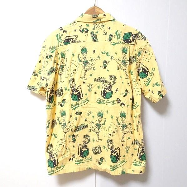 snc スターオブハリウッド STAR OF HOLLYWOOD 半袖シャツ L 黄