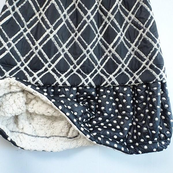 美品　エイコ　コンドウ　黒と青のドット柄　ロング　ベストジャケット　サイズ42 美品エイココンドウ黒と青のドット柄ロングベストジャケットサイズ42
