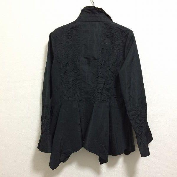 apc エイココンドウ EIKO KONDO ブルゾン 42 黒 シワ加工 ジップアップ 