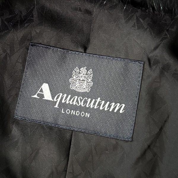 wnc アクアスキュータム Aquascutum コート 黒 ダウンコート