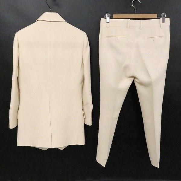 anc グッチ GUCCI パンツスーツ 38 アイボリー 黒 ツーピース