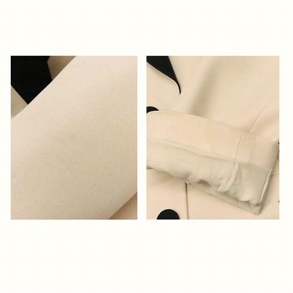 anc グッチ GUCCI パンツスーツ 38 アイボリー 黒 ツーピース