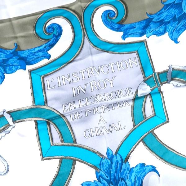 apzs エルメス HERMES スカーフ カレ140 L'INSTRVTION DV ROY 帝王学