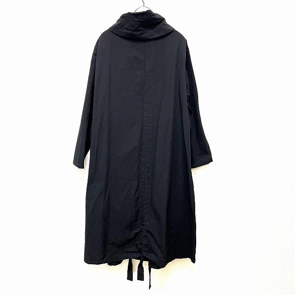 美品 センソユニコ 慈雨 ジウ 2023 ナイロン フーデッドコート 40 慈雨（ジウ） #anc ジウセンソユニコ Sensounico コート 40 黒 ロング