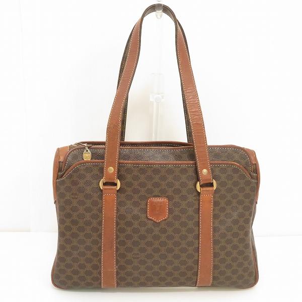 CELINE（セリーヌ） #anb ショルダーバッグ 茶系 マカダム柄 レザー