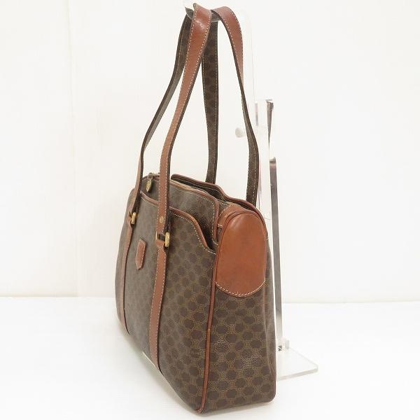 CELINE（セリーヌ） #anb ショルダーバッグ 茶系 マカダム柄 レザー