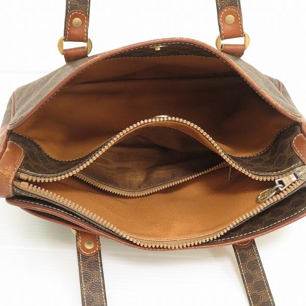 CELINE（セリーヌ） #anb ショルダーバッグ 茶系 マカダム柄 レザー
