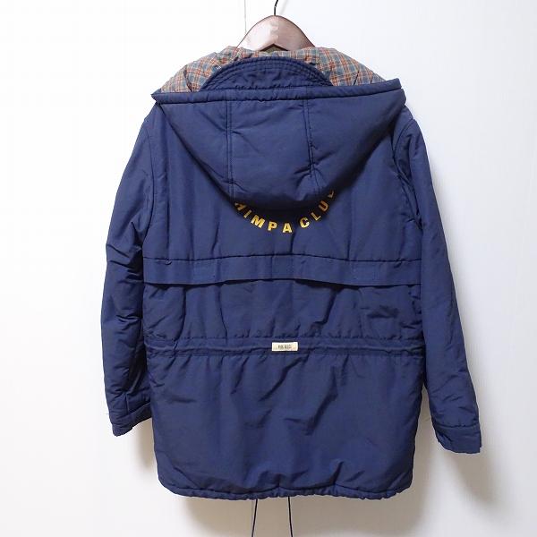 wpc ピンクハウス PINKHOUSE コート 紺 中綿 フード付き チェック 
