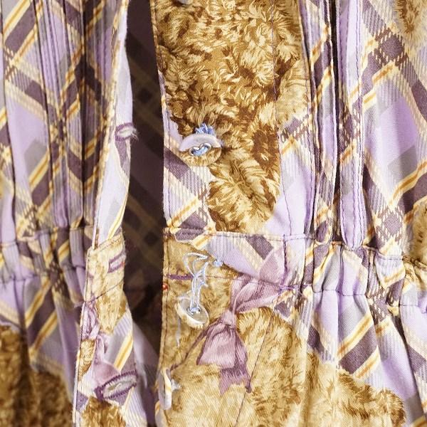 snc ワンダフルワールド WONDERFUL WORLD ワンピース 紫系 半袖 ロング  