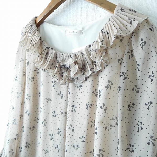 Rose Tiara #anc ローズティアラ ワンピース 42 ベージュ フリル 
