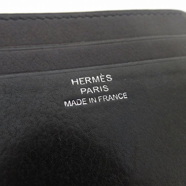 ape エルメス HERMES 名刺入れ カードケース シチズンツイル 黒