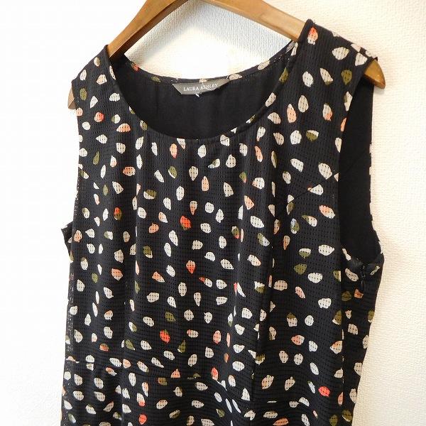 LAURA ASHLEY（ローラアシュレイ） #snc ワンピース 黒 白 ピンク