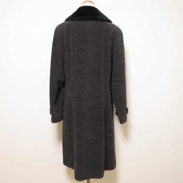 DAKS（ダックス） #wnc コート 11AR グレー ヌートリアファー付き 