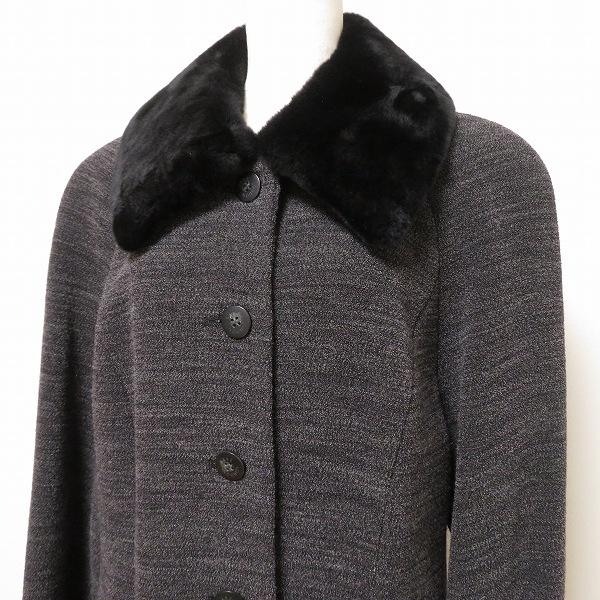 DAKS（ダックス） #wnc コート 11AR グレー ヌートリアファー付き