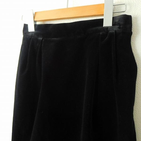 wnc イヴ・サンローラン YVES SAINT LAURENT YSL スカート S 黒 ベロア  