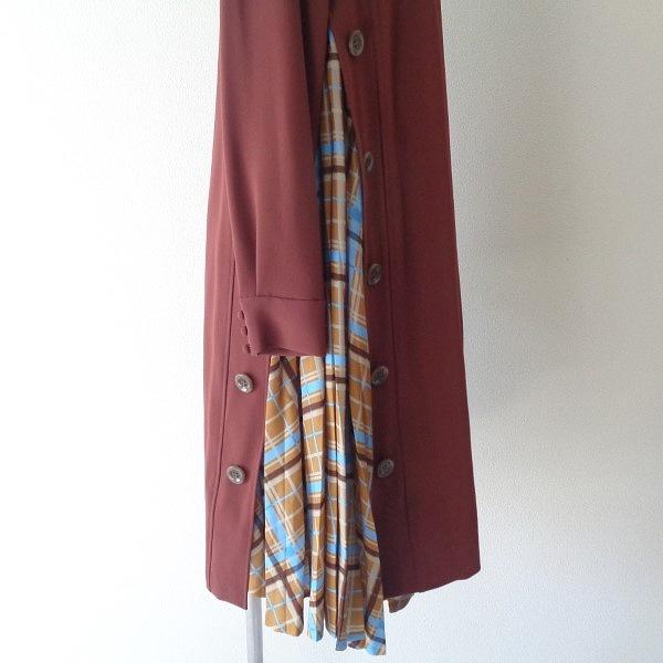 anc 銀座 ワコー WAKO エズミ EZUMI ワンピース M 赤系 Aライン  