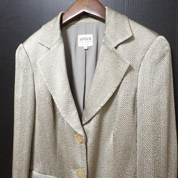 ARMANI COLLEZIONI グレー フリル 半袖 42