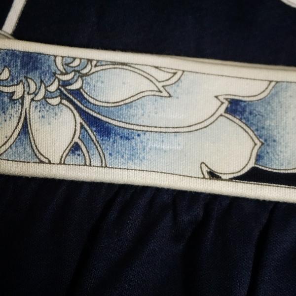 apc レオナール LEONARD スカート 紺 花柄 ぶどう柄 レディース  