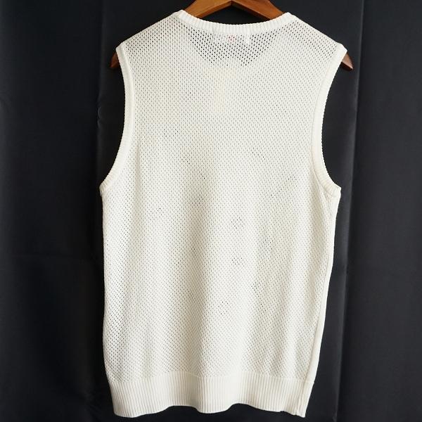 Black＆White（ブラック&ホワイト） #anc ベスト 2 白 ニット 柄