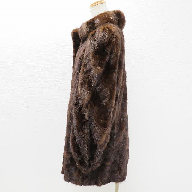 美品　HYDRA FURS　ハイドラ ファー　ミンクコート　贅沢　デザイン　毛皮 wnc ハイドラファーズ Hydra furs 毛皮コート ミンク 茶