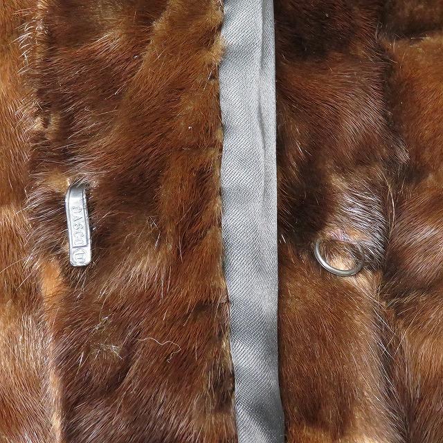 美品　HYDRA FURS　ハイドラ ファー　ミンクコート　贅沢　デザイン　毛皮 wnc ハイドラファーズ Hydra furs 毛皮コート ミンク 茶