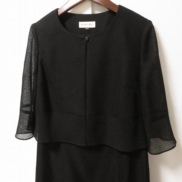 YUKI TORII #anc ユキトリイ YUKITORII ワンピース 13AR 黒 重ね着風  