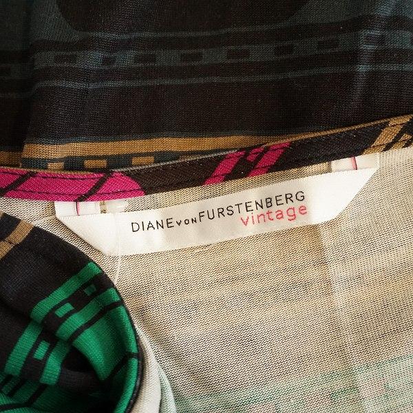 anc ダイアンフォンファステンバーグ DVF ワンピース 4 マルチ シルク  