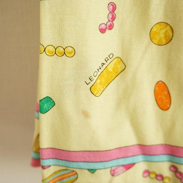 ★LEONARD レオナール ジャケット オレンジ系 イエロー系 花 レディース ☆LEONARD レオナール ジャケット オレンジ系 イエロー系 花