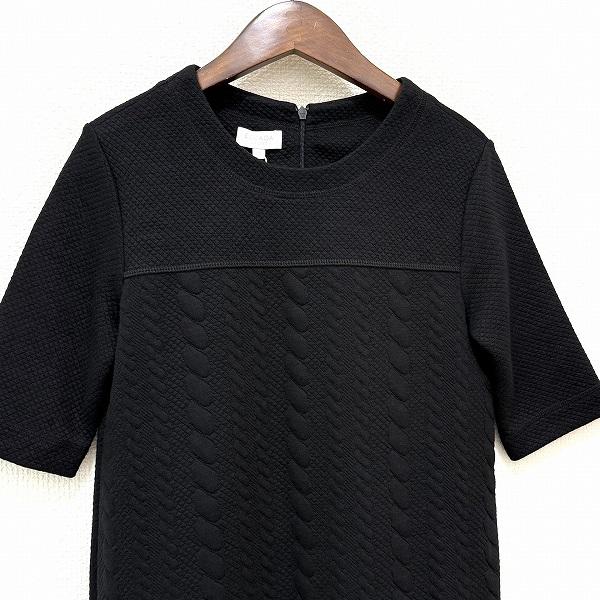 snc エスカーダ スポーツ ESCADA SPORT ワンピース 32 黒 半袖 バック 