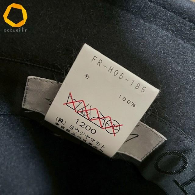 wnzh ヨウジヤマモト YohjiYamamoto 帽子 ハット 黒 中折れ帽 ウール