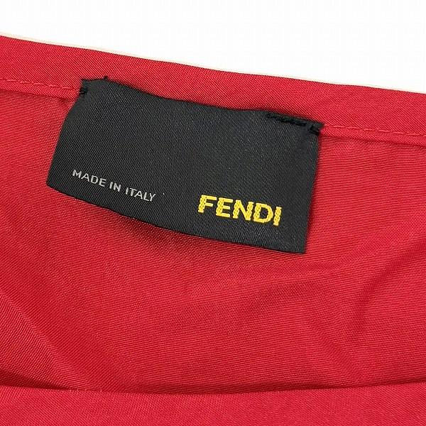 #snc フェンディ FENDI カットソー 40 赤系 ブラウス 半袖 シルク イタリア製 タグ付き 新品同様 レディース [852832] |  | 04