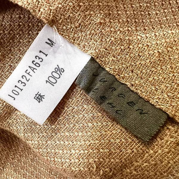 snc ヨーガンレール JURGENLEHL ワンピース M 黄土色 麻 半袖 ロング