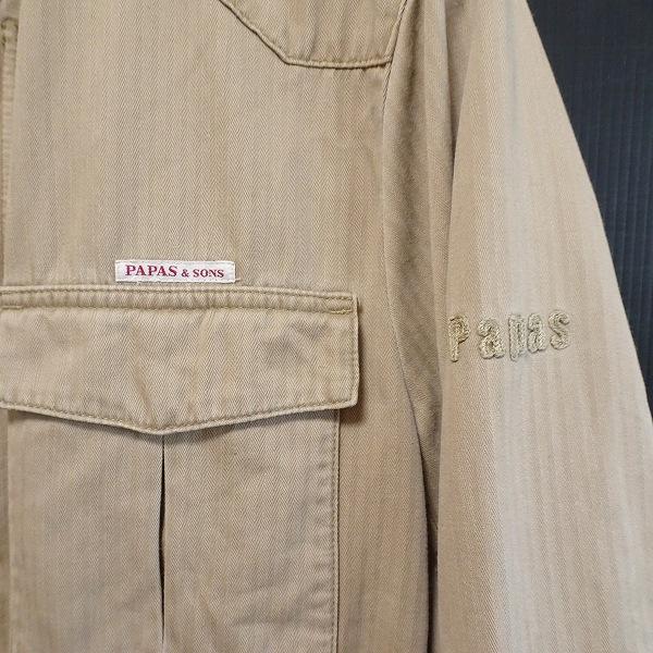 PAPAS（パパス） #wpc コート ジャケット S ベージュ ジップアップ