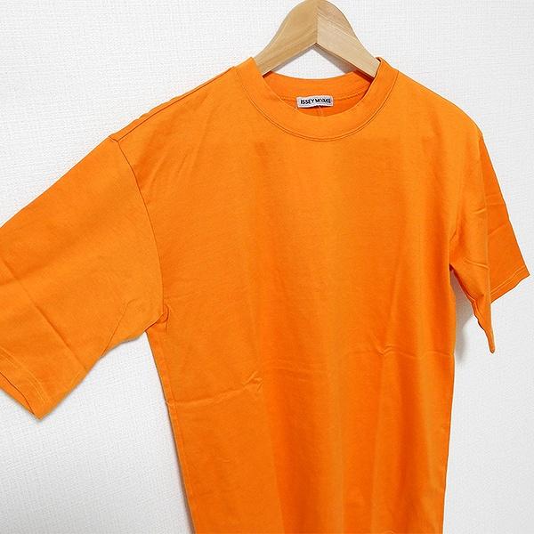 ISSEY MIYAKE a-poc オレンジ 半袖Tシャツ ISSEY MIYAKE（イッセイミヤケ） #spc ISSEYMIYAKE Tシャツ 半袖 無地