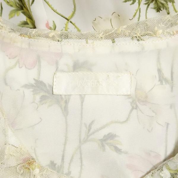 INGEBORG（インゲボルグ） #snc ワンピース アイボリー 花柄 プリーツ
