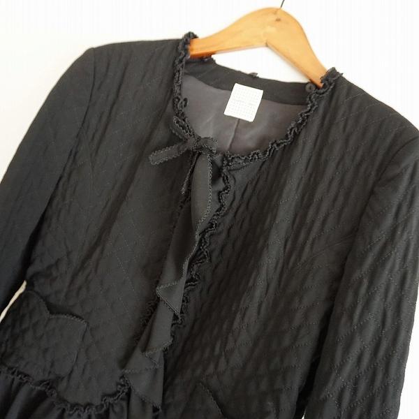 KANEKO ISAO #apc カネコイサオ ジャケット 黒 リボン ノー KANEKO ISAO #apc カネコイサオ ジャケット 黒 リボン ノー