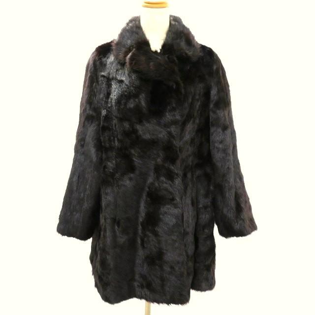 オンワードセレクション #wnc オンワード Delux Fur 毛皮コート こげ茶