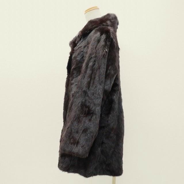 オンワードセレクション #wnc オンワード Delux Fur 毛皮コート こげ茶