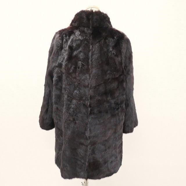 オンワードセレクション #wnc オンワード Delux Fur 毛皮コート こげ茶