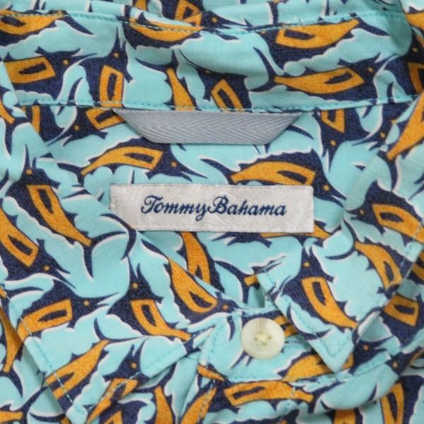Tommy Bahama（トミー バハマ） #snc 半袖シャツ アロハシャツ XL 水色 