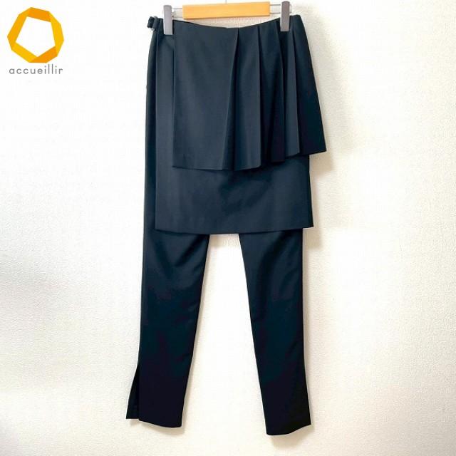 アディアム　パンツ　ADEAM フォクシー anc アディアム ADEAM FOXEY パンツ 0 黒 重ね着風 レディース [855667