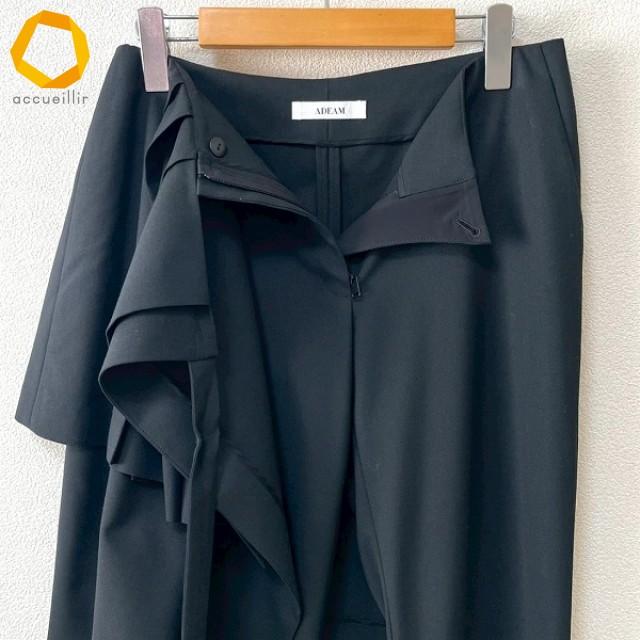 アディアム　パンツ　ADEAM フォクシー anc アディアム ADEAM FOXEY パンツ 0 黒 重ね着風 レディース [855667