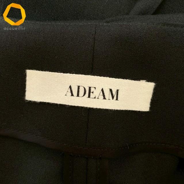 anc アディアム ADEAM FOXEY パンツ 0 黒 重ね着風 レディース [855667