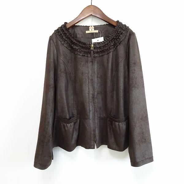 新品未使用タグ付き ローズティアラ 46サイズ ジャケット ブルゾン 大きい