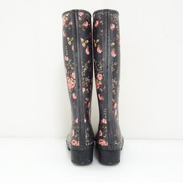 #ans ピンクハウス PINKHOUSE レインブーツ 長靴 22.5 黒系 ピンク 花柄 レディース [856416] | PINK HOUSE | 02