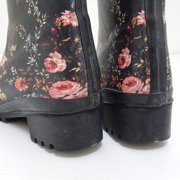 #ans ピンクハウス PINKHOUSE レインブーツ 長靴 22.5 黒系 ピンク 花柄 レディース [856416] | PINK HOUSE | 04