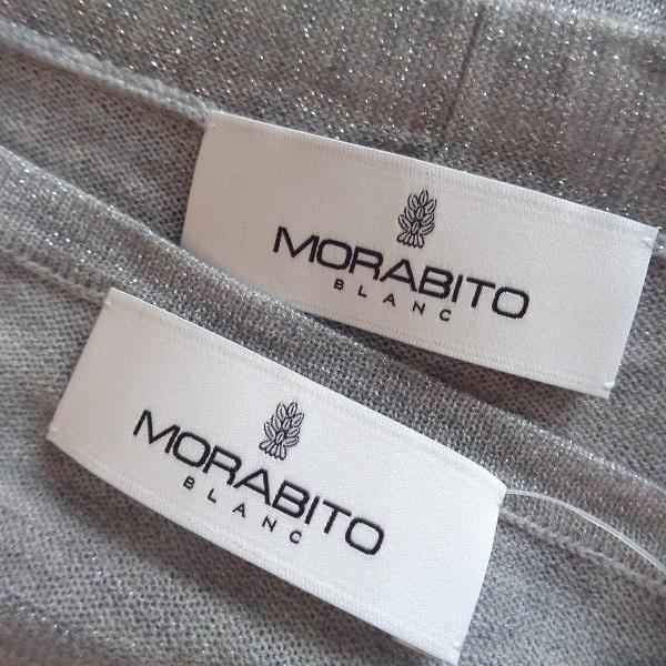 anc モラビト Morabito アンサンブル グレー系 ボーダー ラメ 