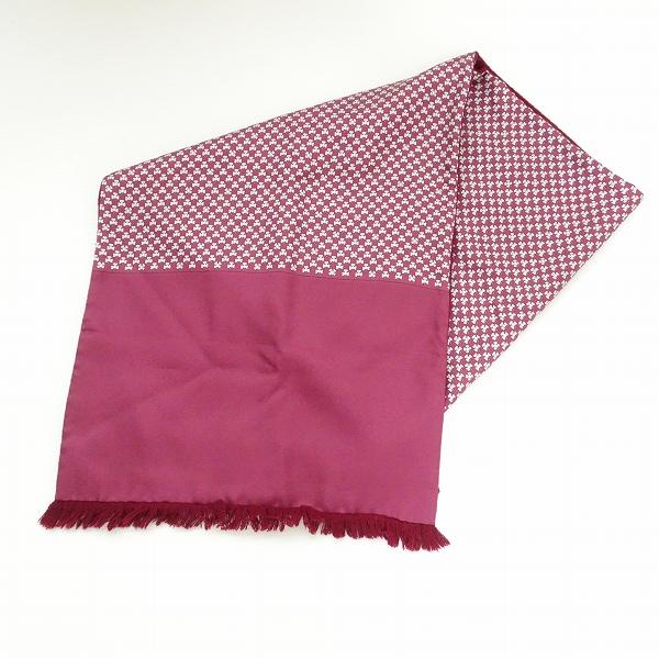 HERMES（エルメス） #wpzm マフラー えんじ 白系 シルク アンゴラ